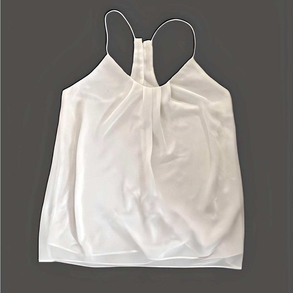 White racer back blouse